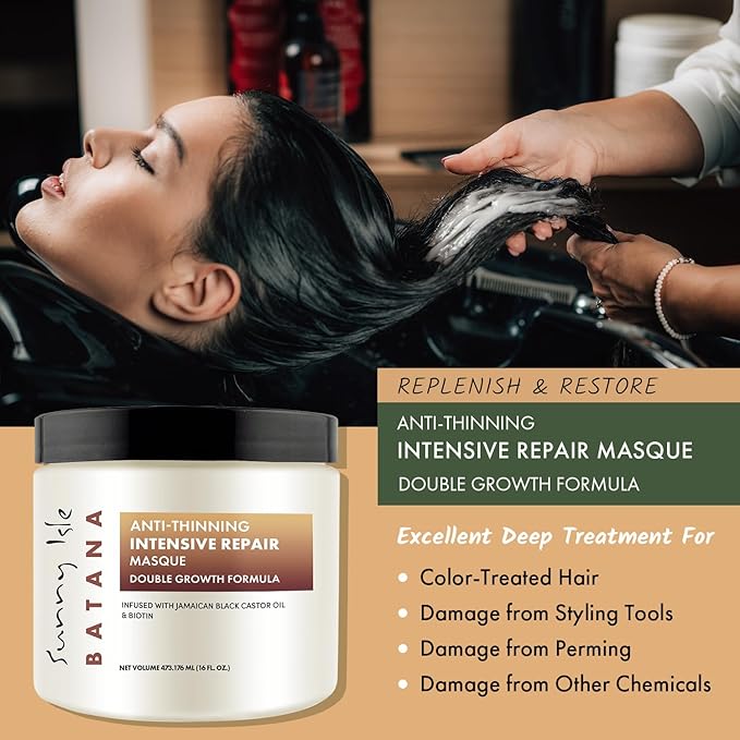 Sunny Isle Batana Anti-Thinning Intensive Repair Masque 16oz