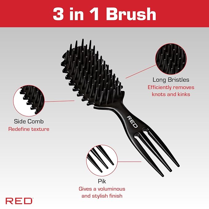 Red Curl & Care Detangling Brush