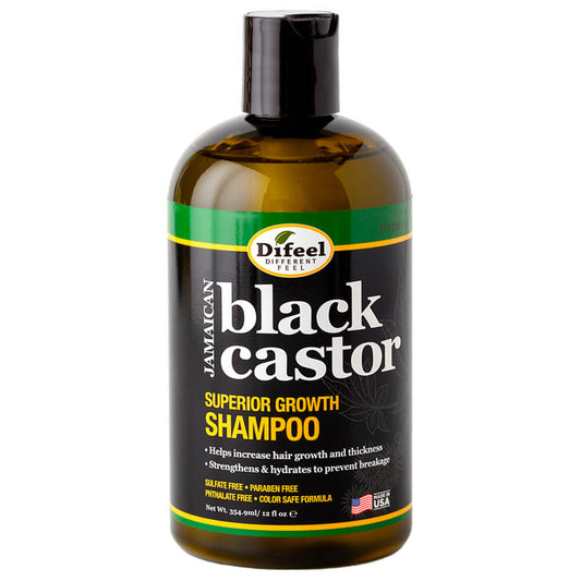 Difeel Superior Growth Jamaican Black Castor Shampoo - 12 Oz