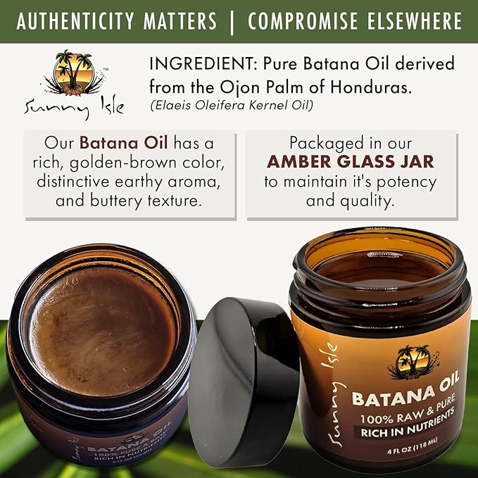 Sunny Isle 100% Raw & Pure Batana Oil 4oz