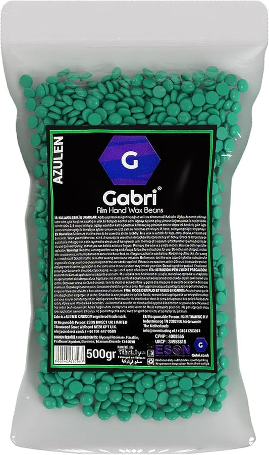 Gabri Professional Film Hand Wax Beans - Azulen 500g