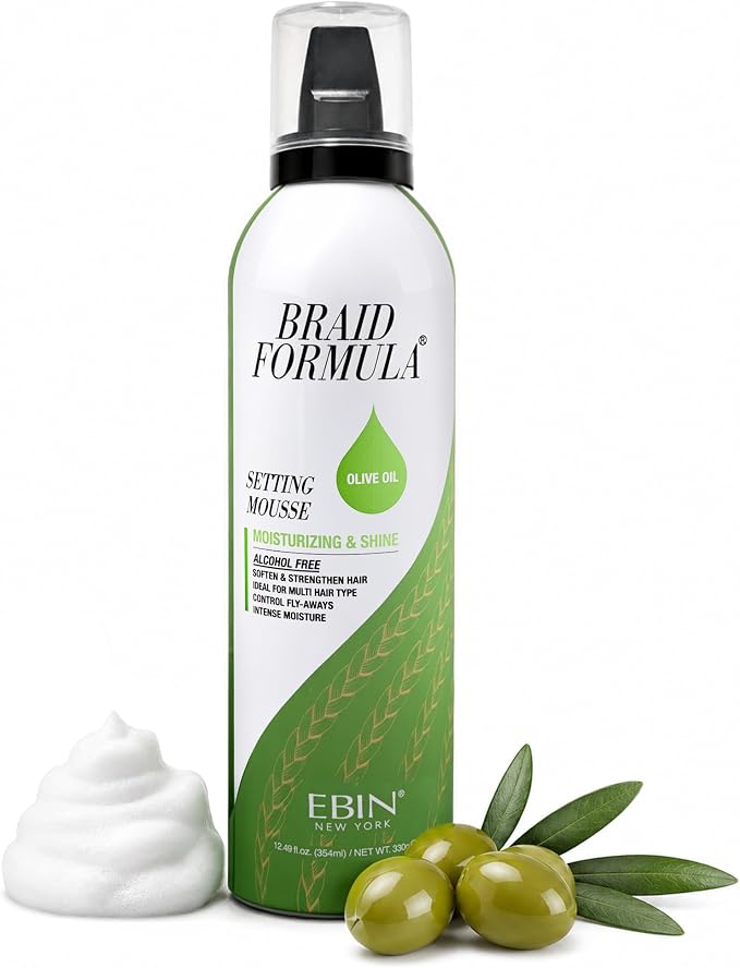 Ebin New York Setting Mousse Moisturizing & Shine - Olive Oil