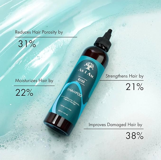 As I Am Bond Repair Shampoo With Moringa, Amla, & Ceramides 8oz