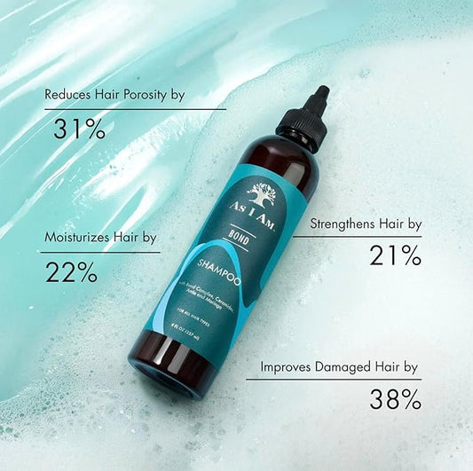 As I Am Bond Repair Shampoo With Moringa, Amla, & Ceramides 8oz