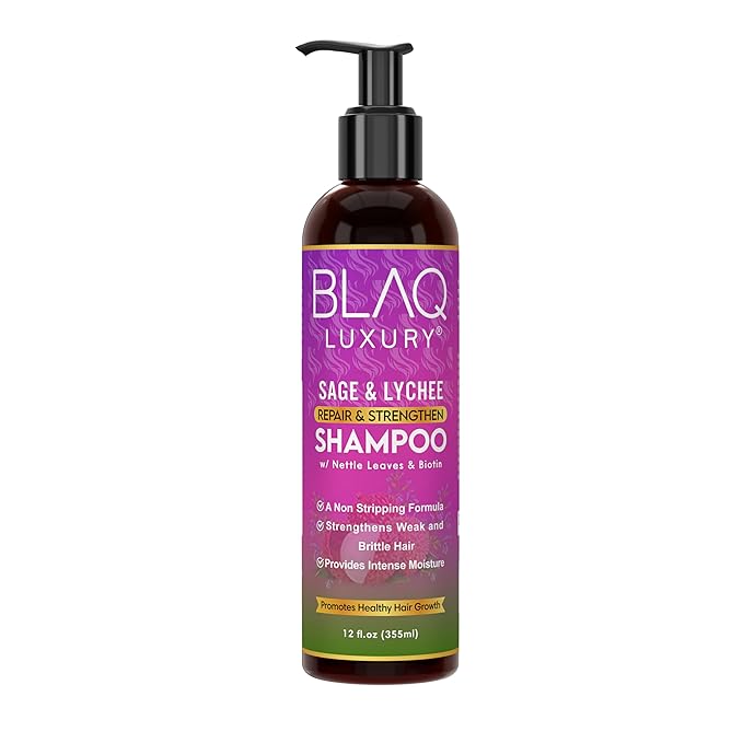 Blaq Luxury Sage & Lychee Repair & Strenghten Shampoo 355ml