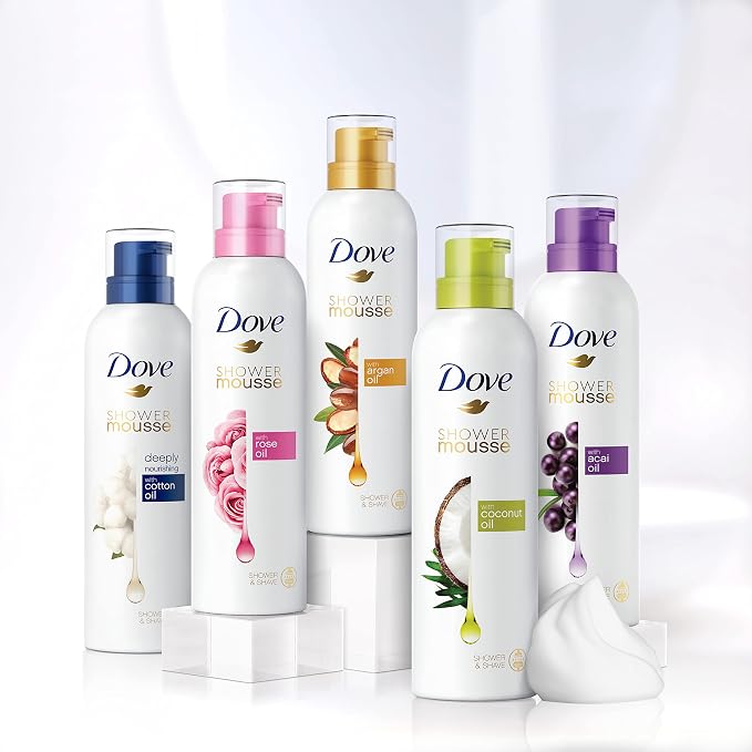 Dove 24Hr Softness Shower & Shave Mousse With Natural Oils 200ml