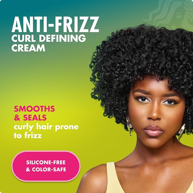 Mielle Organics Avocado & Tamanu Anti-Frizz Curl Cream For Textured Hair 12Oz