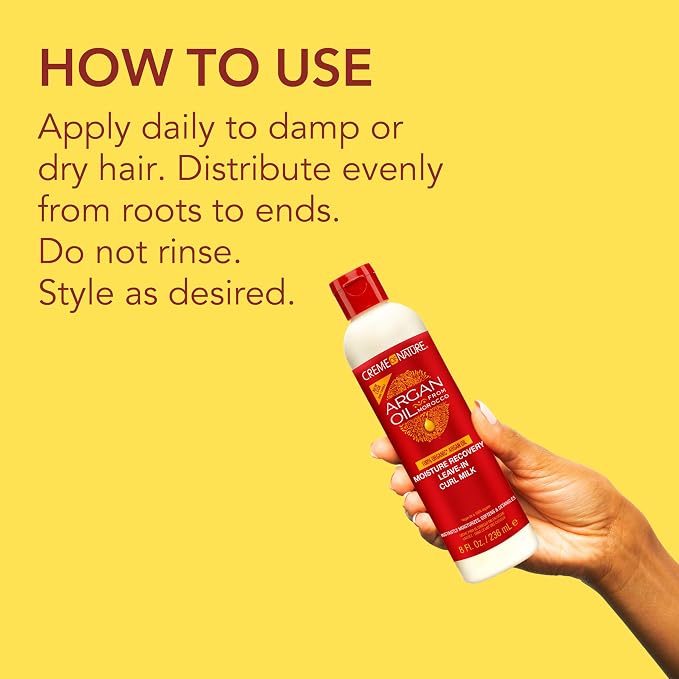 Creme Of Nature Argan Oil Argan Buttermilk Leave-In Hair Milk 8 oz