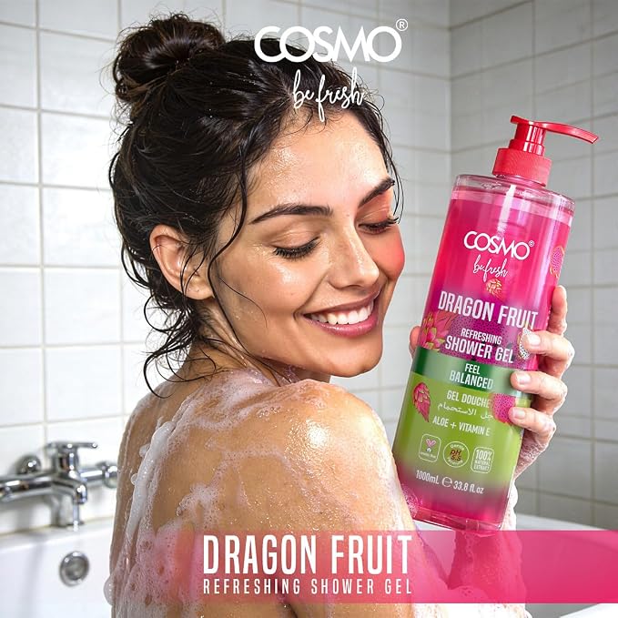 Cosmo Be Fresh Dragon Fruit Shower Gel with Aloe & Vitamin E 1000ml