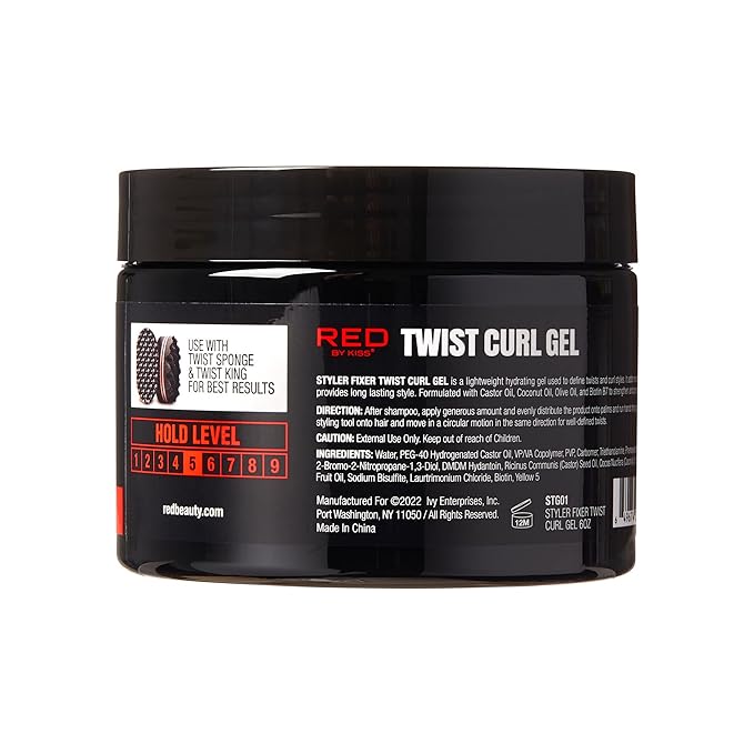 RED By Kiss X Bow Wow Styler Fixer Twist Curl Gel 6oz
