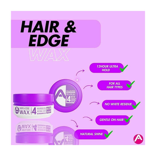 Allored Professional Biotin Therapy Hair Edge Styling Wax - Strong Hold Gummy Wax 150ml - view 2