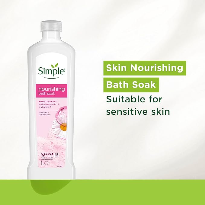 Simple Kind to Skin Nourishing Bath Soak Bath Product 1L