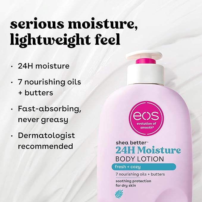 eos Shea Better Fresh & Cozy Body Lotion 24hr Moisture 16Oz