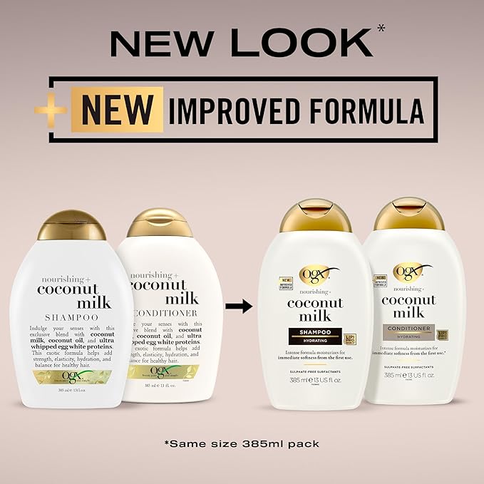 OGX Coconut Milk Conditioner Hydrating, Strengthening, Sulfate-Free 385ml