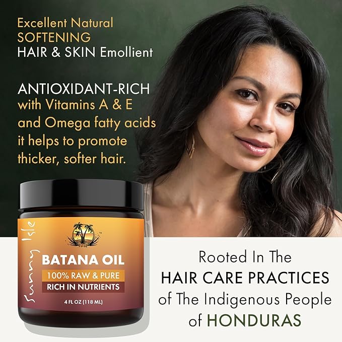 Sunny Isle 100% Raw & Pure Batana Oil 4oz