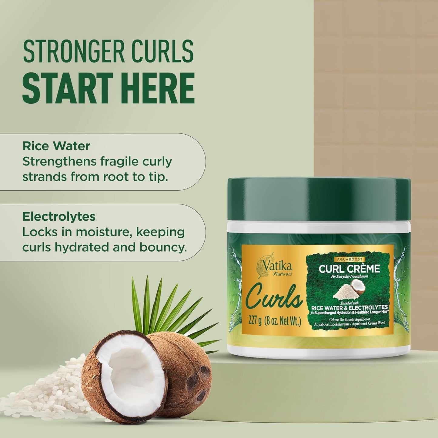 Vatika Naturals Curls AQUABOOST Curl Crème 8oz