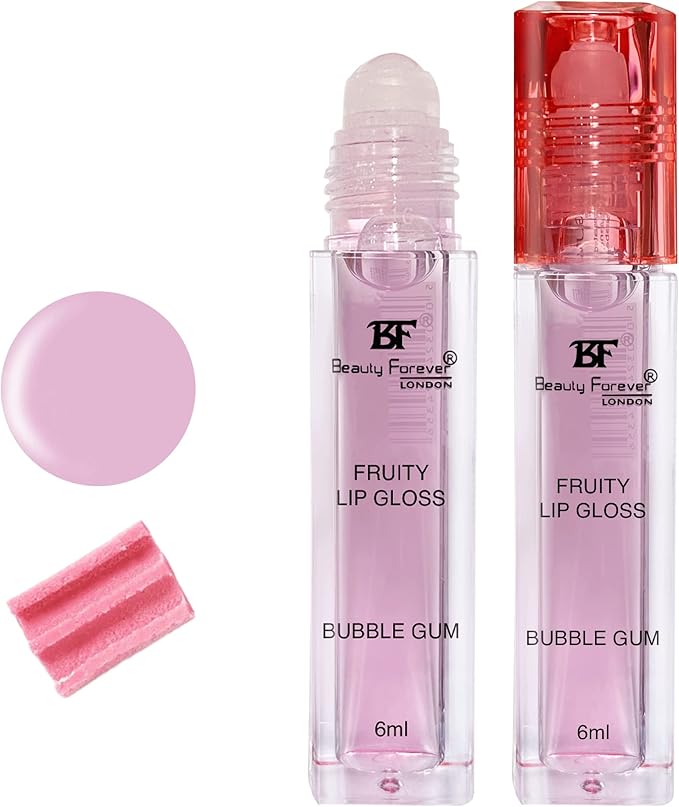 Beauty Forever Fruity Roll on Lip Gloss, Moisturising & Hydrating 4ml