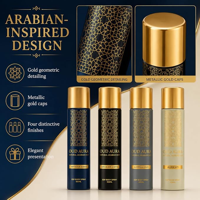 Oud Aura Arabian Scents EDP Body Spray 100ml