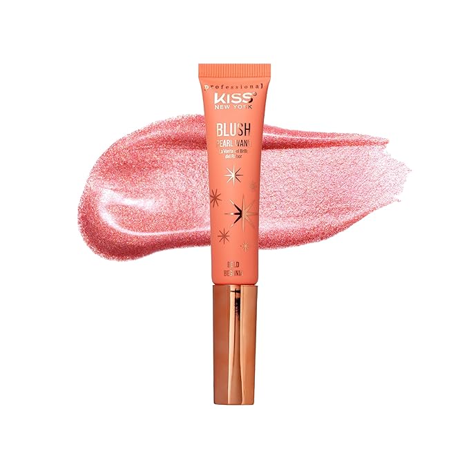 Kiss New York Pearl Liquid Blush High Pigment Glow for Cheek, Eye & Lip