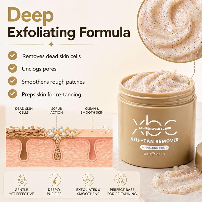 XBC Self Tan Remover Scrub 500ml