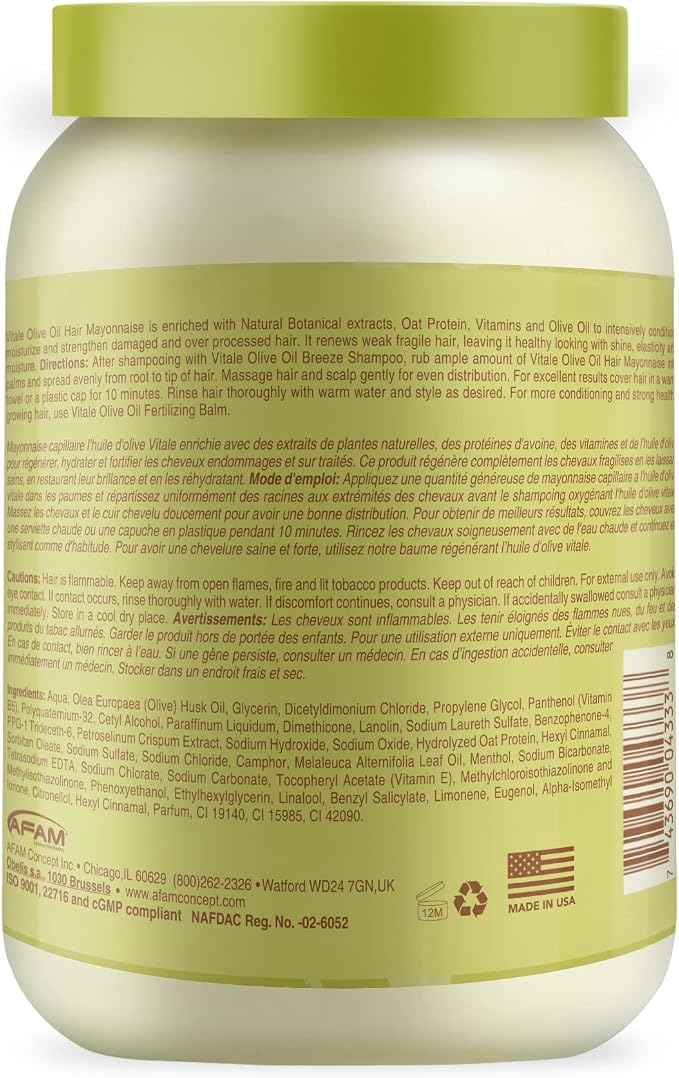 Vitale Olive Oil Hair Mayonnaise