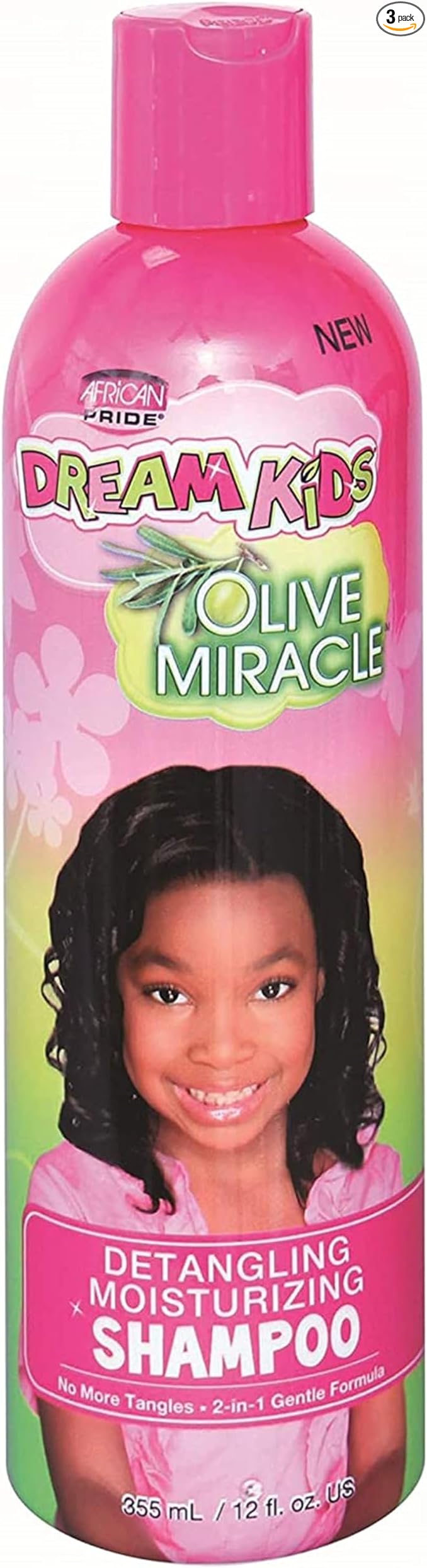 African Pride Dream Kids Olive  Detangling Moisturizing Shampoo - 12 Oz