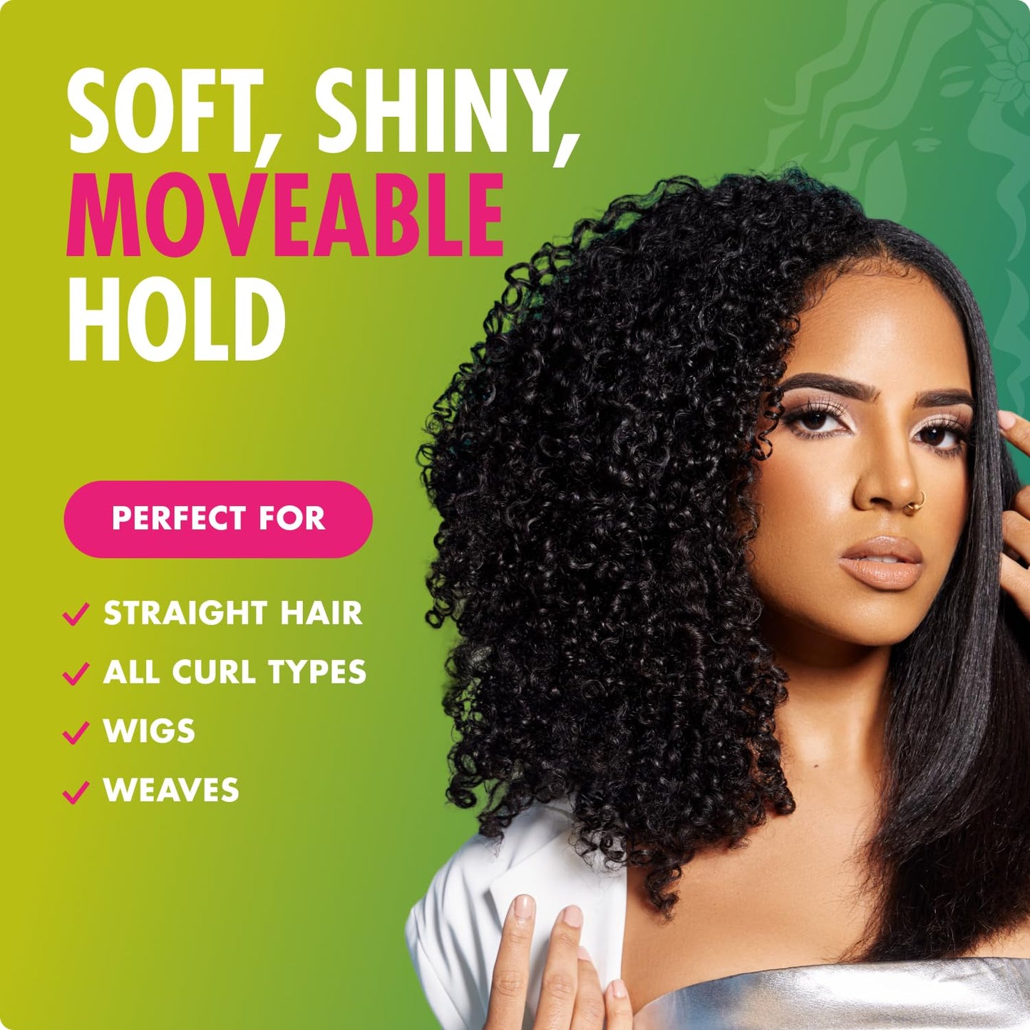 Mielle Organics Avocado & Tamanu Curly Hair Mousse - Anti Frizz Hair Foam 222ml