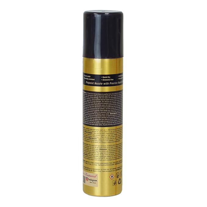 Tinted Color Temporary Spray 3.38oz /jet Black - Perfect Cover