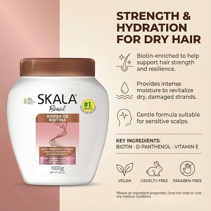 Skala Expert  Biotin Bomb Hair Treatment Cream 32.2Oz