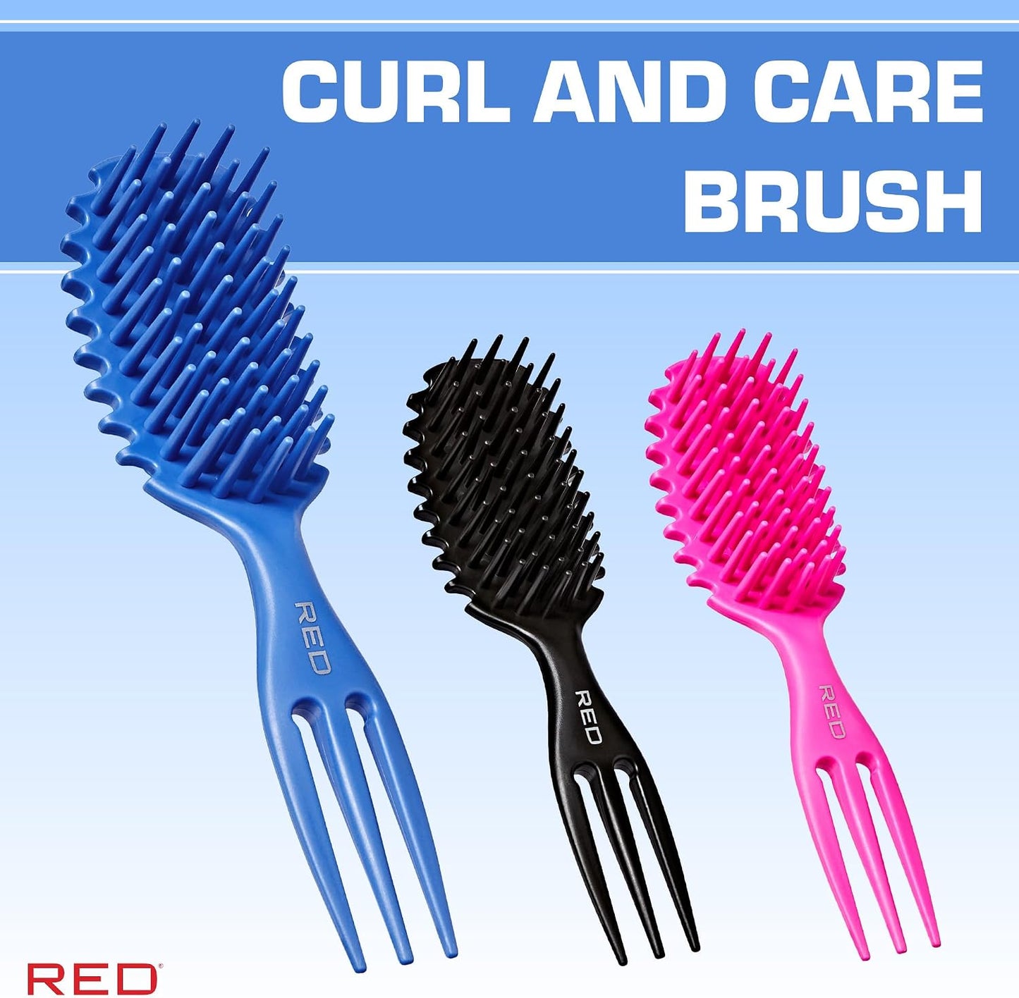 Red Curl & Care Detangling Brush