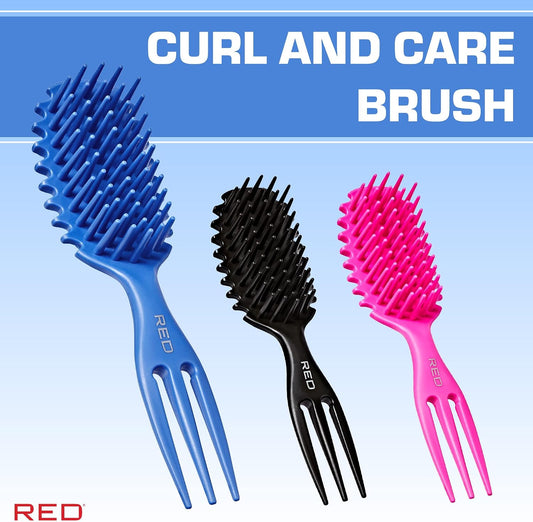 Red Curl & Care Detangling Brush