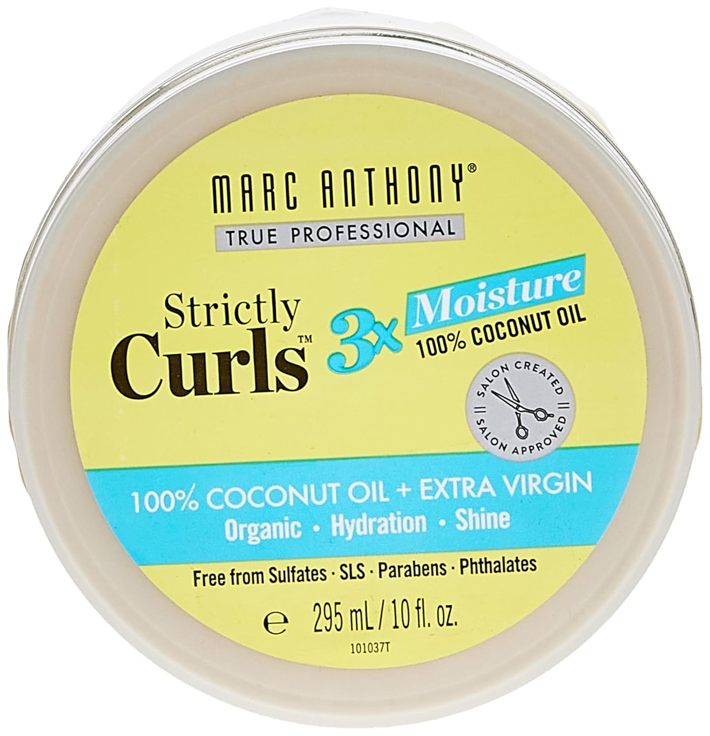 Marc Anthony Strictly Curls 3X Moisture 100% Coconut Oil + Extra Virgin, 10OZ
