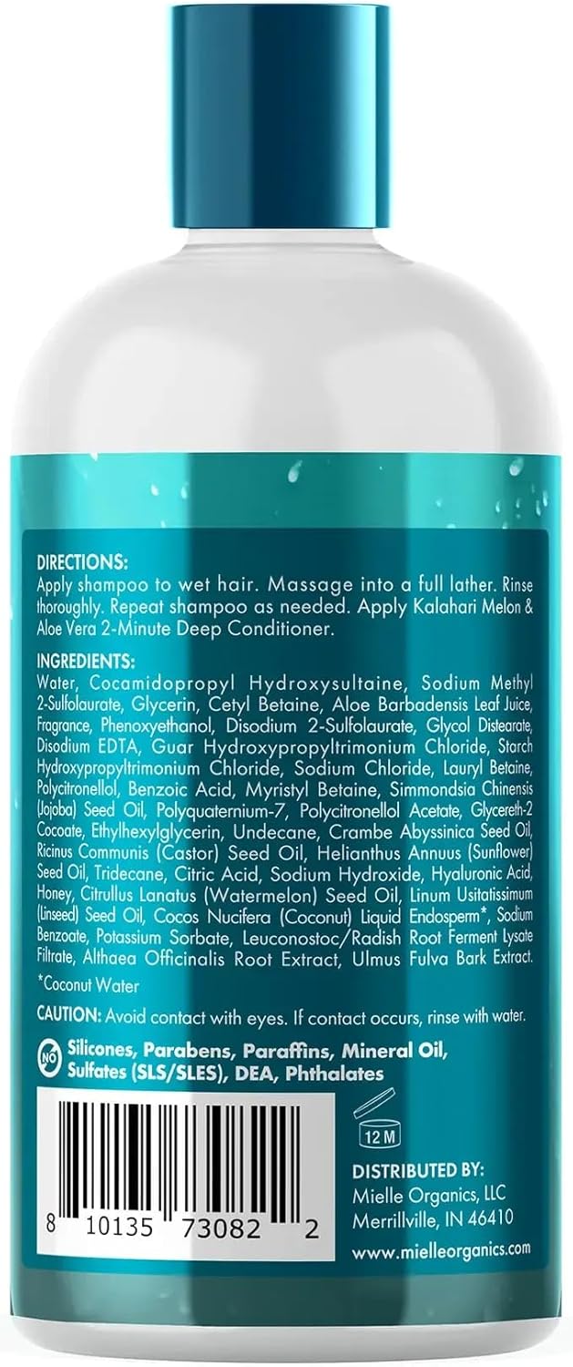 Mielle Kalahari Melon & Aloe Vera Deep Hydration Shampoo 12oz