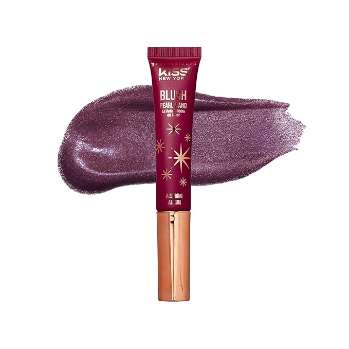 Kiss New York Pearl Liquid Blush High Pigment Glow for Cheek, Eye & Lip