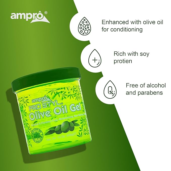 AmPro Pro Styl Protein Styling Olive Oil Gel 15oz