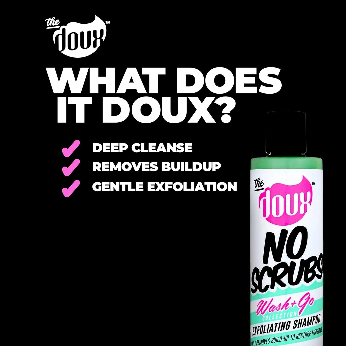 The Doux No‑Scrub Exfoliating Clarifying Shampoo 8oz