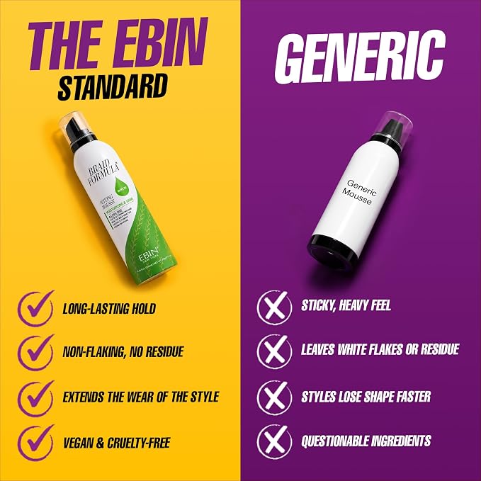 Ebin New York Setting Mousse Moisturizing & Shine - Olive Oil