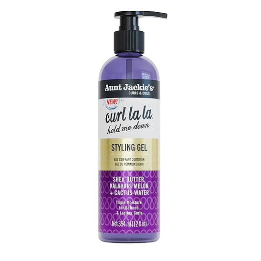 Aunt Jackie's Curls & Coils Curl La La Hold Me Down Styling Gel 12oz
