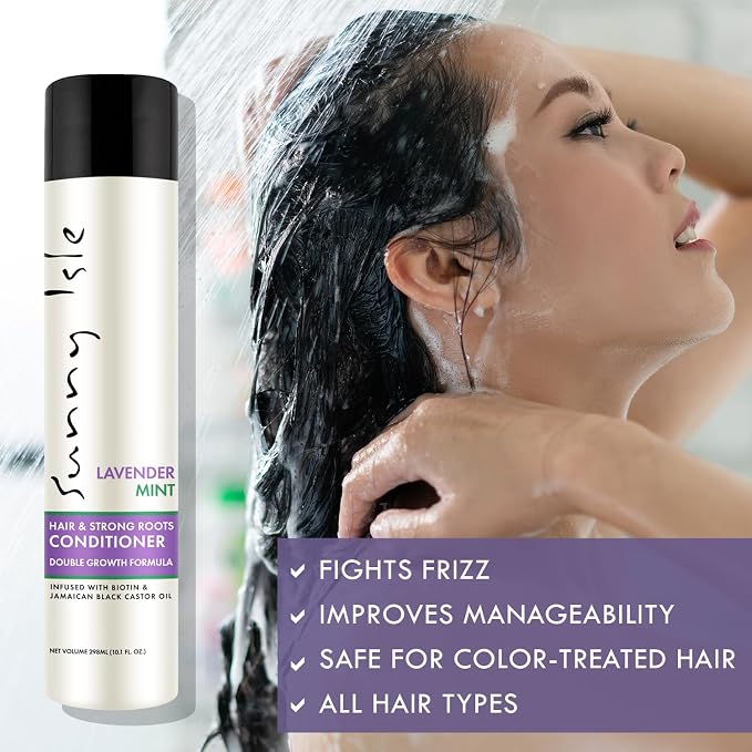 Sunny Isle Lavender Mint Hair and Strong Roots Conditioner 10.1oz