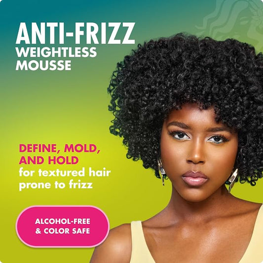 Mielle Organics Avocado & Tamanu Curly Hair Mousse - Anti Frizz Hair Foam 222ml