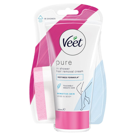 Veet In Shower Cream For Sensitive Skin Hair Removal 150ml