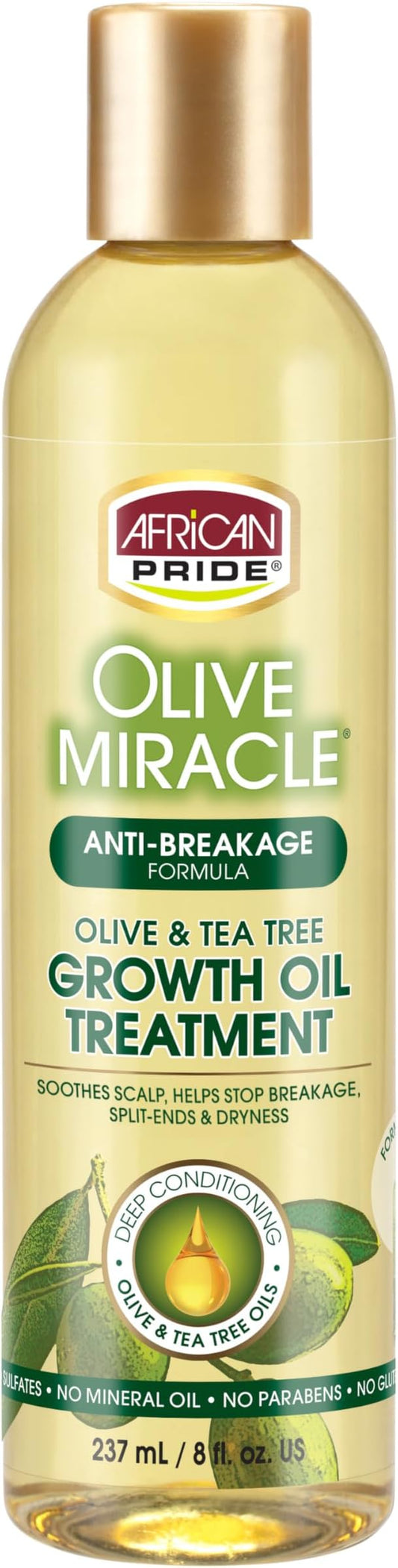 African Pride Olive Growth Growth Oil 237Ml/8Oz