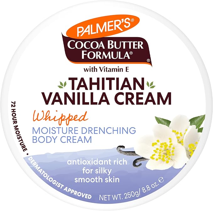 Palmers Cocoa Butter Formula Tahitian Vanilla Whipped Body Cream 8.8Oz