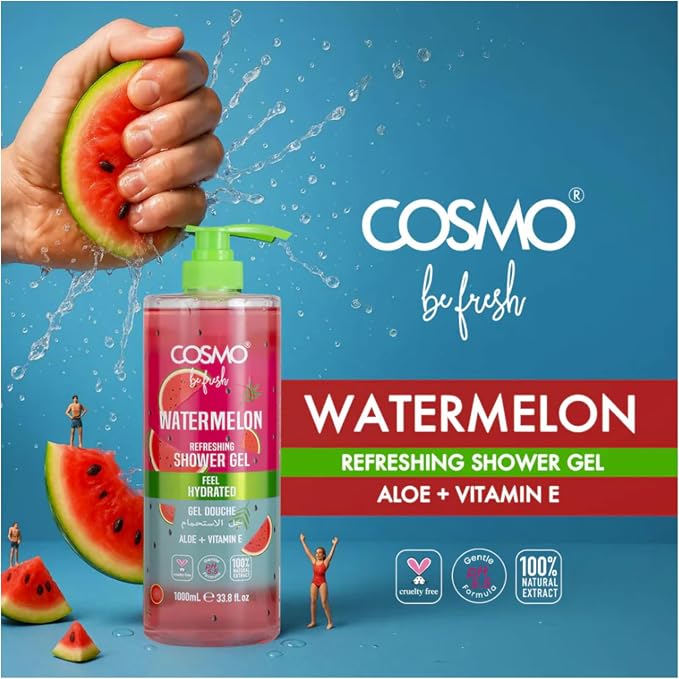 COSMO Watermelon Shower Gel Be Fresh - 1000ML