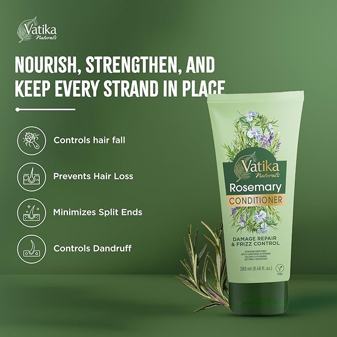 Vatika Rosemary Conditioner - Damage Repair & Frizz Control 280ml