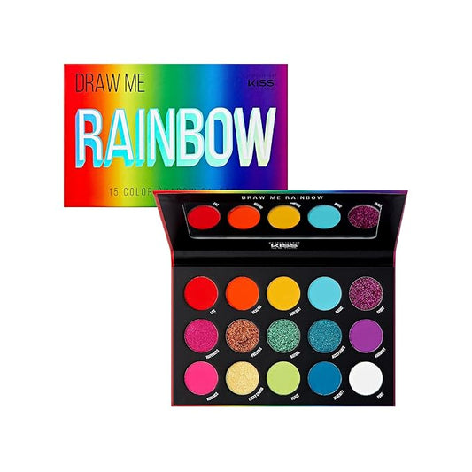 KISS NEW YORK Professional Shadow Palette - Draw Me A Rainbow