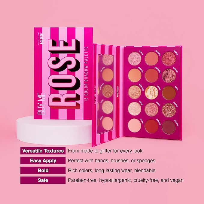 KISS NEW YORK Professional Shadow Palette  - Buy Me Rose