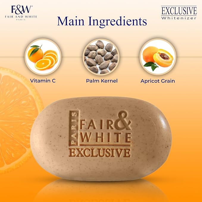 FAIR & WHITE Exclusive Exfoliating Soap  7 oz