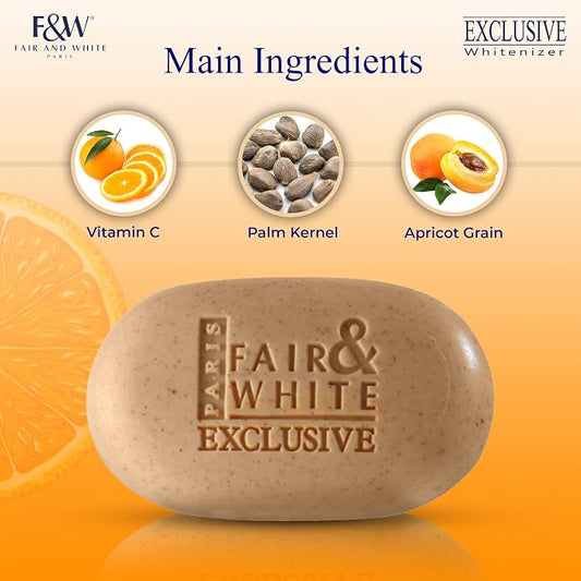 FAIR & WHITE Exclusive Exfoliating Soap  7 oz