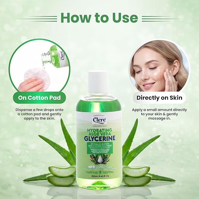 Clere Hydrating Aloe Vera Glycerine 250ml